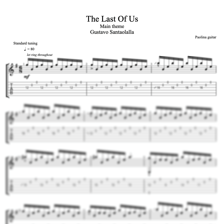 The Last Of Us - Gustavo Santaolalla